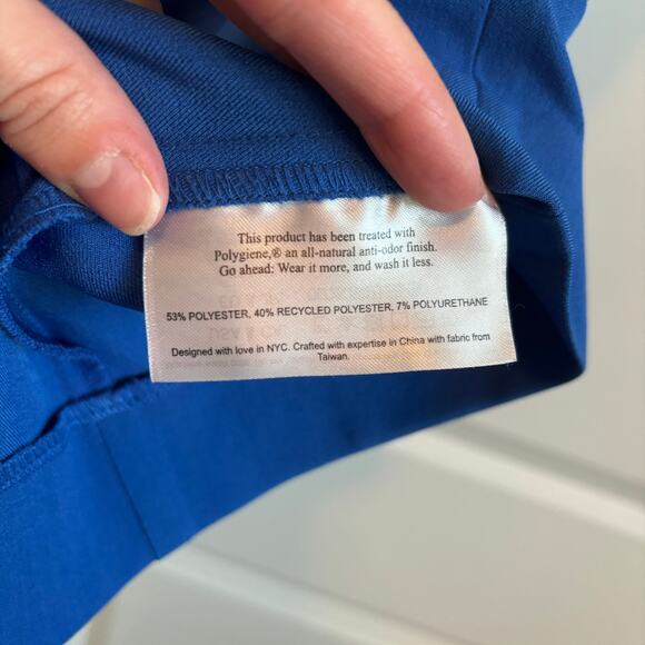 M.M. Lafleur The Emily Dress Sz 4 Recycled WonderTex Bright Indigo Career - Picture 7 of 12